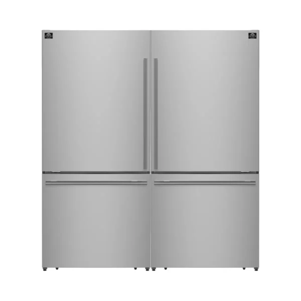 Réfrigérateur à congélateur inférieur autoportant 2 pièces 62 pouces Forno Milano, 34,4 pieds cubes – Image 3
