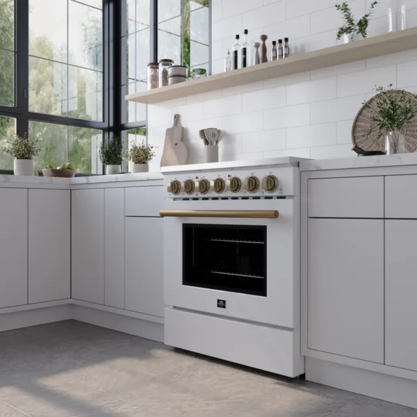 Cuisinière électrique autoportante 30 po Forno Paolo, cuisinière de 7 800 watts, four à convection véritable 4,38 pieds cubes – Image 9