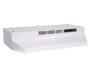 Hotte de cuisine à ventilateur de dessous d'armoire Broan série BU2 230 pi3/min, blanc, 24 po
