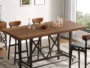 Table de bar à hauteur de comptoir, table de pub longue de 62,99 po avec repose-pieds en métal pour le déjeuner de la cuisine