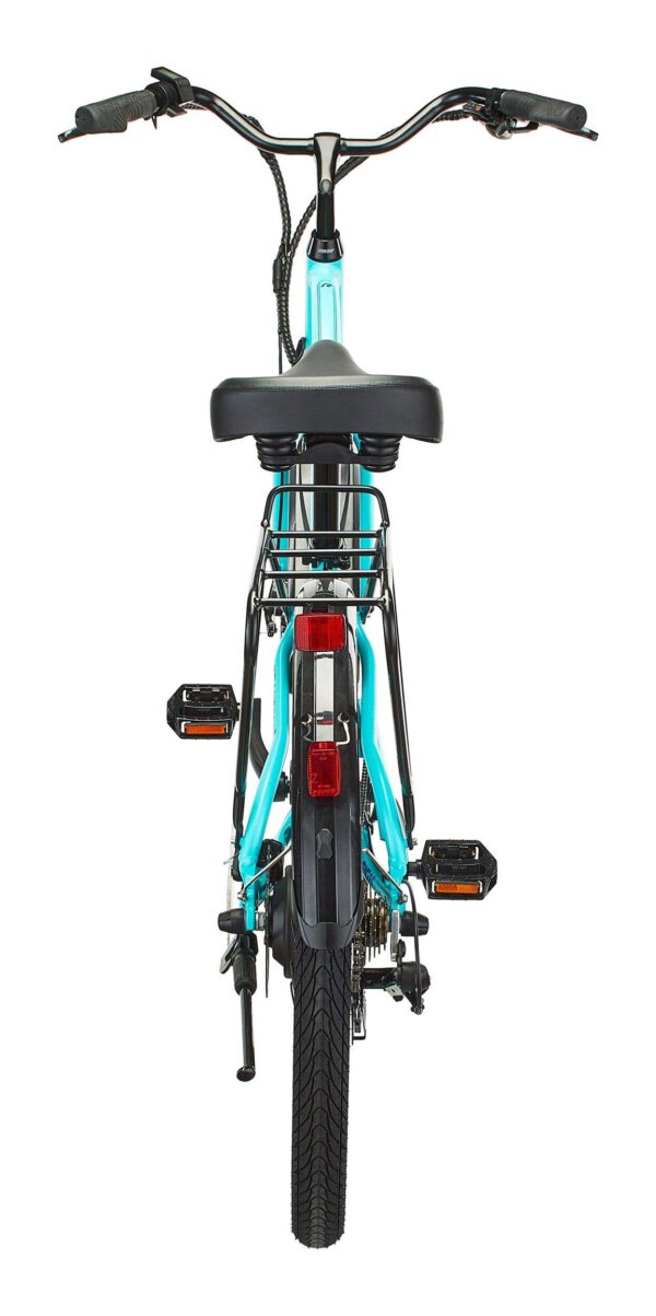 Vélo électrique léger Raleigh Oceania, phares avant et arrière, 26 po, bleu – Image 3