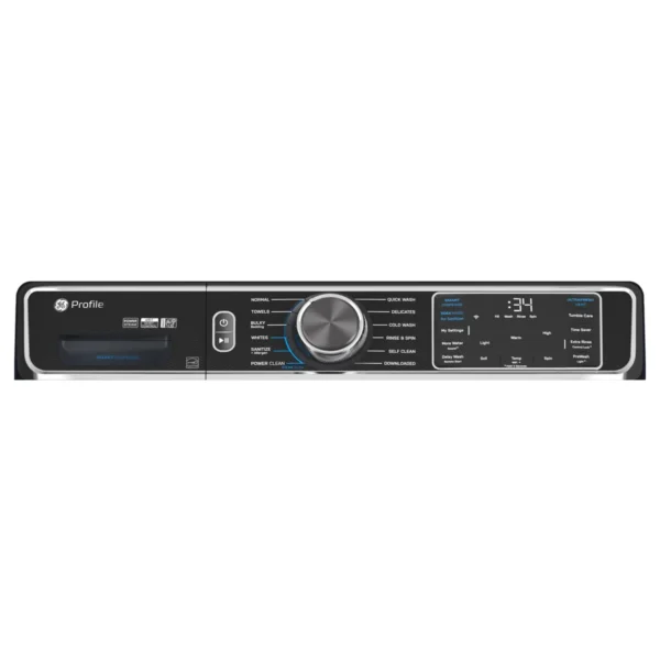 Laveuse intelligente à chargement frontal Energy Star de GE avec capacité de 5,3 pieds cubes avec système d'évent Ultrafresh + avec pare-odeurs – Image 5