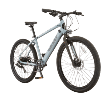 Vélo électrique Raleigh Transit Urban avec phares avant et arrière, roue de 27,5 po, gris