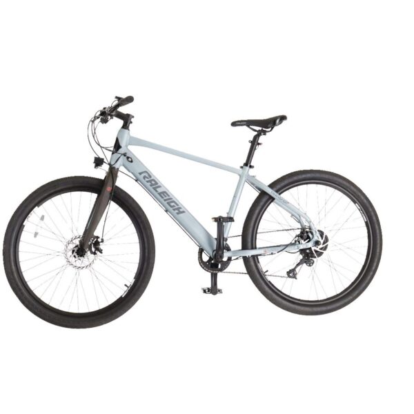 Vélo électrique Raleigh Transit Urban avec phares avant et arrière, roue de 27,5 po, gris – Image 4