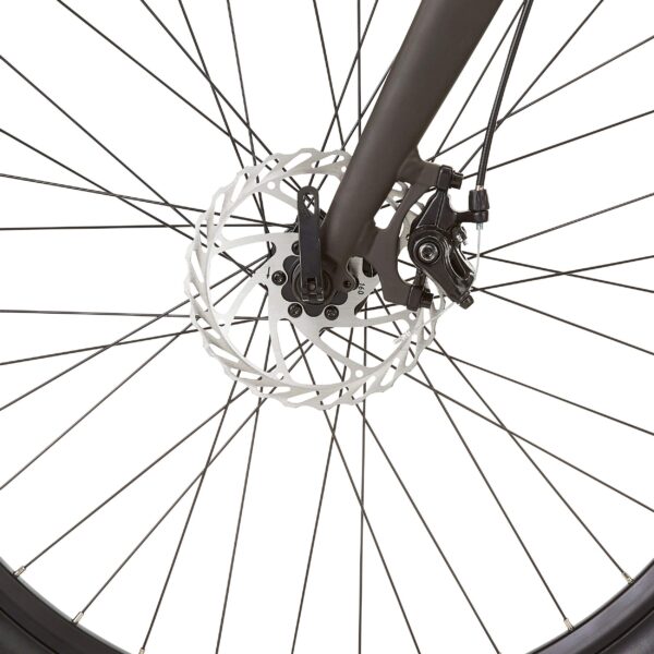 Vélo électrique Raleigh Transit Urban avec phares avant et arrière, roue de 27,5 po, gris – Image 7