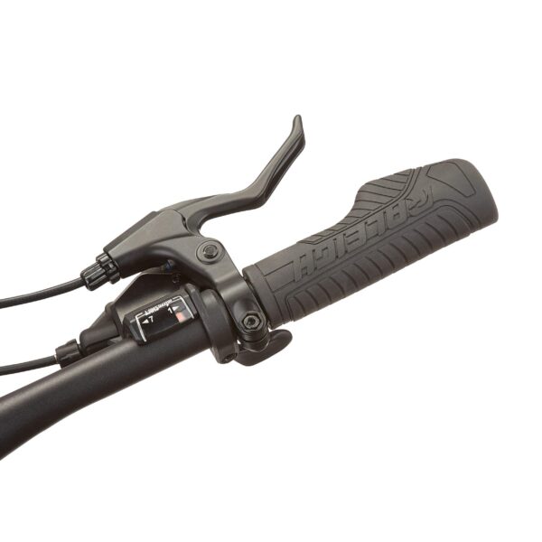 Vélo électrique Raleigh Transit Urban avec phares avant et arrière, roue de 27,5 po, gris – Image 9