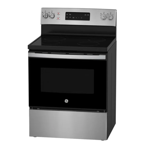 Cuisinière électrique autoportante 30 po avec tiroir de rangement Ge - Jcb630svss