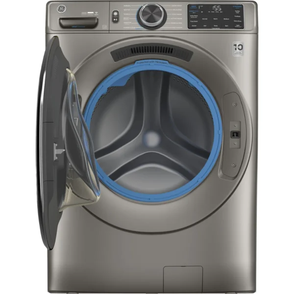 GFW650SPNSN GE Appliances Smart 4,8 pieds cubes Pi. Laveuse à chargement frontal Energy Star avec lavage à la vapeur – Image 2