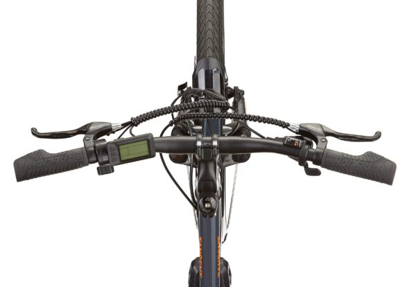 Vélo électrique iZip Tangent tout terrain, 48 V avec bac de rangement, 26 po, gris – Image 6