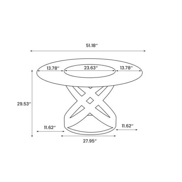 Table de salle à manger ronde Suzzie – Image 18