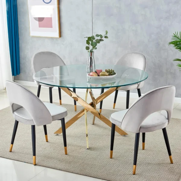Table de salle à manger à piédestal Gupton – Image 7