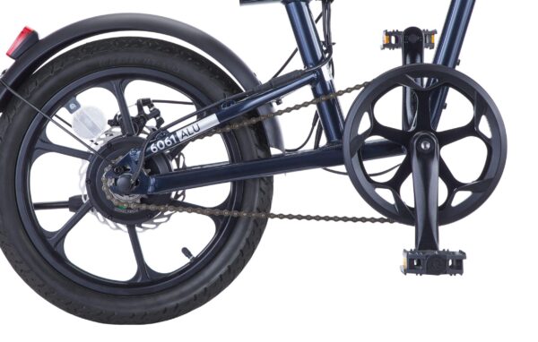 Vélo électrique 36 V iZip Polo avec batterie intégrée au cadre et affichage DEL, roues de 16 po, bleu – Image 14