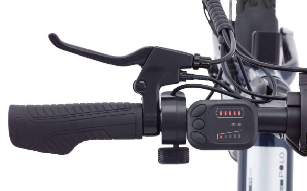 Vélo électrique 36 V iZip Polo avec batterie intégrée au cadre et affichage DEL, roues de 16 po, bleu – Image 15