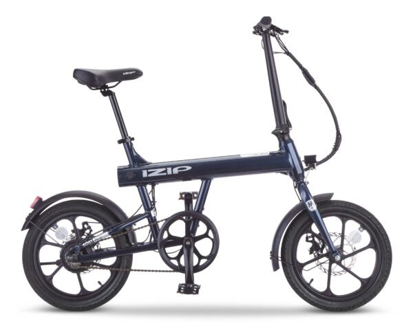 Vélo électrique 36 V iZip Polo avec batterie intégrée au cadre et affichage DEL, roues de 16 po, bleu – Image 2