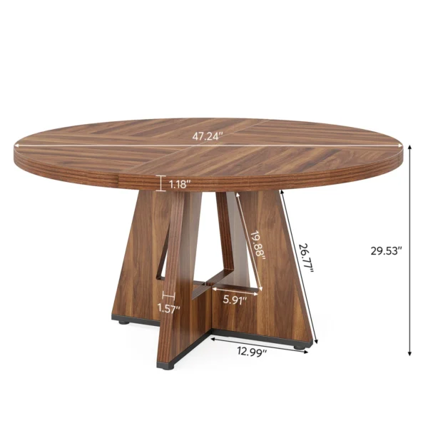 Table de salle à manger Kuuipo L 47,24 po x l 47,24 po – Image 3