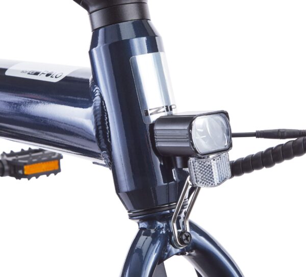 Vélo électrique 36 V iZip Polo avec batterie intégrée au cadre et affichage DEL, roues de 16 po, bleu – Image 4