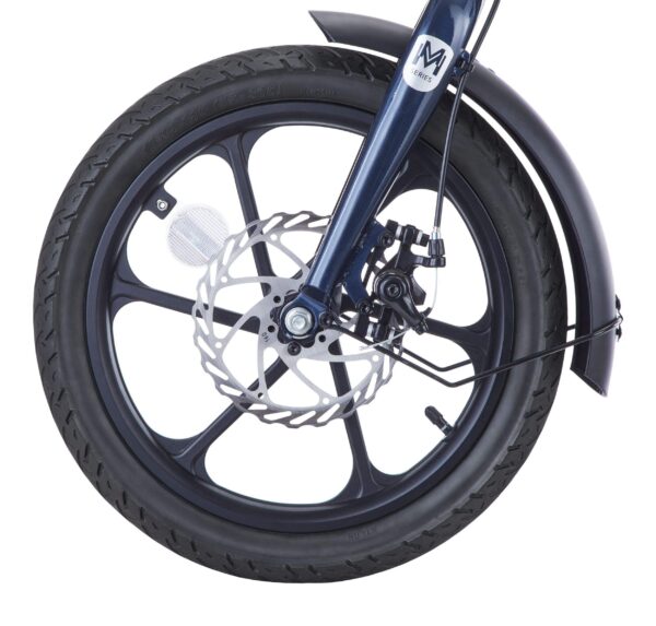 Vélo électrique 36 V iZip Polo avec batterie intégrée au cadre et affichage DEL, roues de 16 po, bleu – Image 7
