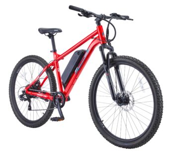 Vélo électrique tout-terrain Stratus X-Trail 36V avec écran DEL, roue de 27,5 po, rouge