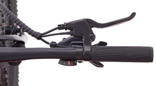 Vélo électrique tout-terrain Stratus X-Trail 36V avec écran DEL, roue de 27,5 po, rouge – Image 15