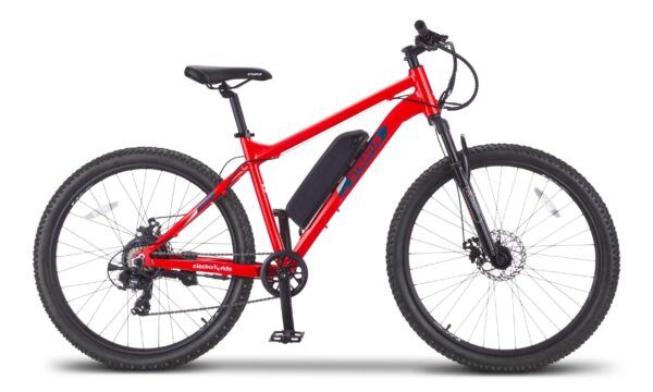 Vélo électrique tout-terrain Stratus X-Trail 36V avec écran DEL, roue de 27,5 po, rouge – Image 2