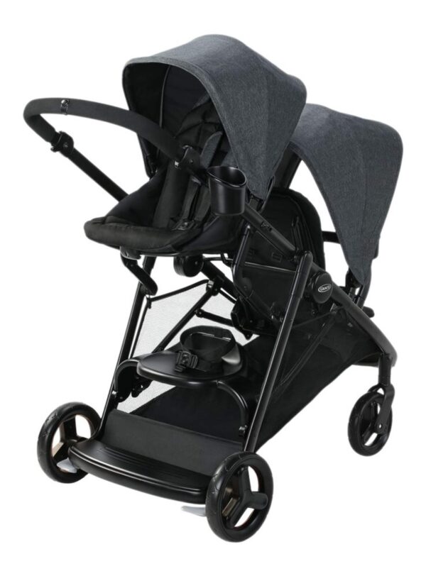 Poussette double Graco Ready2Grow 2.0, pliable et légère, Rafa – Image 3