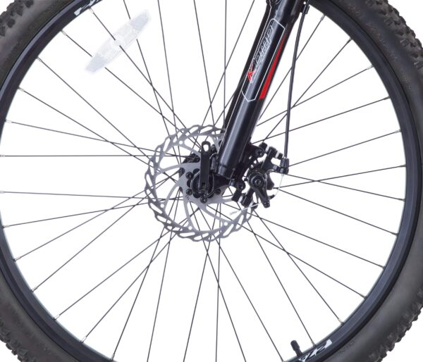 Vélo électrique tout-terrain Stratus X-Trail 36V avec écran DEL, roue de 27,5 po, rouge – Image 6