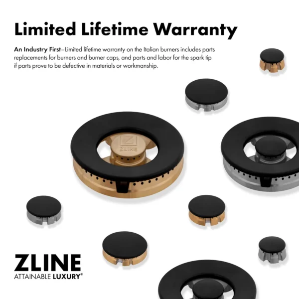 Cuisinière au gaz à 6 brûleurs 36 po avec four à convection en acier inoxydable ZLINE ZLINE – Image 9